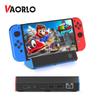 VAORLO Portable Charging Dock Station Base with 4K HDMI-Compatible Adapter/USB 2.0 /Type C Port for Nintendo Switch /Switch OLED Dock