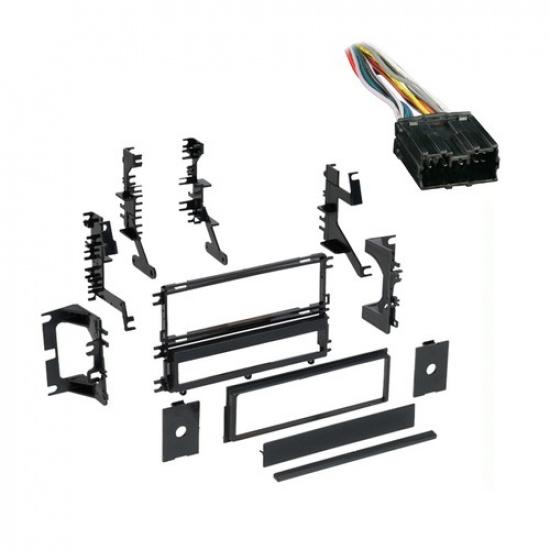 Fits Mitsubishi Montero 92-96 Single DIN Harness Radio tall Dash Kit