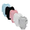 3-24M Four Season Cotton Bodysuit For Newborns Long Sleeve Infant Baby Girls Boys Clothes Jumpsuit Solid Baby's Rompers