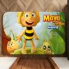 Cartoon M-Maya the B-Bee Floor Mat Soft Flannel Floor Mat  Suitable for Entryways, Living Rooms, Bedrooms, and Bathrooms