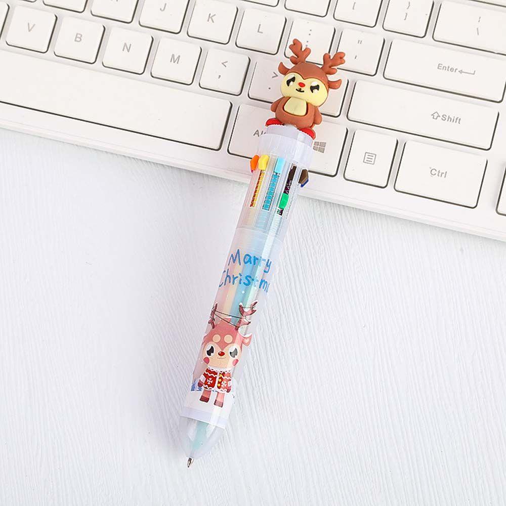 Claus Office School Writing Supplies Snowman Oil Pen Xmas Ball Pen Christmas Ballpoint Stationery
