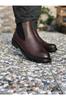 Men's Fashion Faux Leather Flat Heeled Booties Muzan Chelsea Boots Shoes