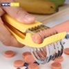 Kitchen Accessories Banana Slicer Fruit Vegetable Sausage Slicer Stainless Steel Banana Cutter Salad Sundaes Tools Cooking Tools