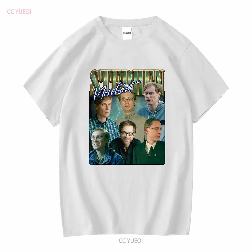 Stephen Merchant Vintage Bootleg T Shirt vintage Washed designer clothes Versatile fashion Top For Everyday Wear Casual