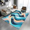 Wave pattern carpet, non-slip rug, suitable for all seasons and any occasion, a great gift