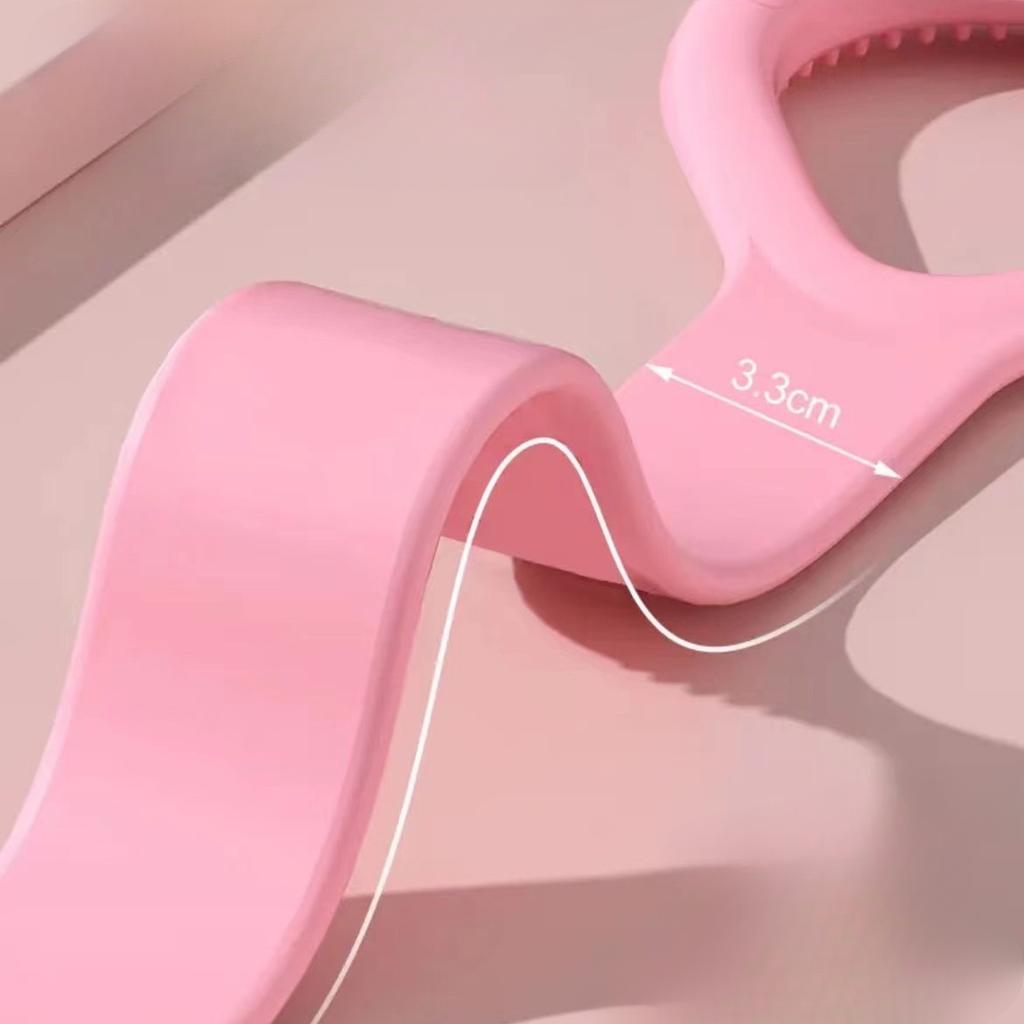 Рисунок 8. Эспандер для йоги. Эластичная лента для йоги. Бытовая эластичная веревка с открытой спиной, плечами и ногами. Обучение йоге для начинающих.