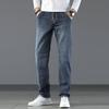New Arrivals Jeans Men Quality Brand Business Casual Male Denim Pants Straight Slim Fit Dark Blue Men Plus Size