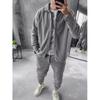 Мужской теплый двухпредметный комплект Модная спортивная и повседневная одежда Комплект для тренировок Мужская одежда Мужской спортивный комплект