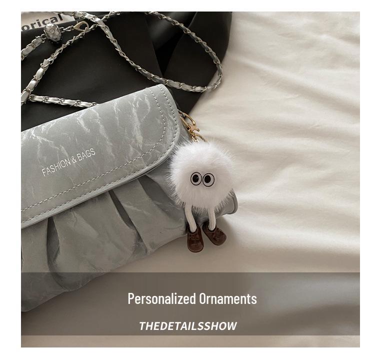 Женская летняя сумка через плечо на цепочке в форме облака, нишевый дизайн, 2025