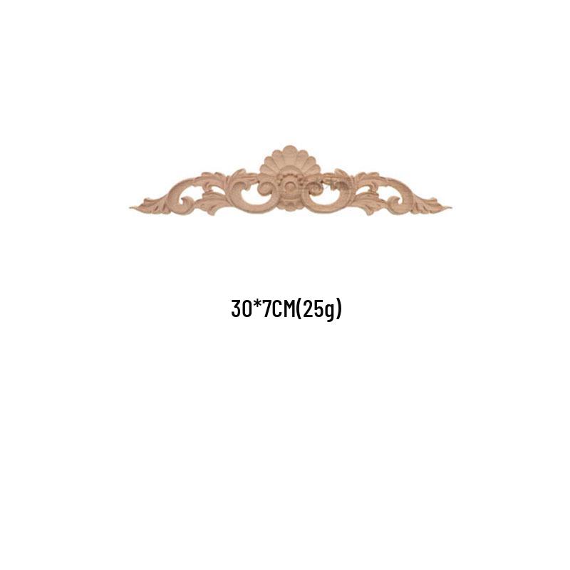 European Solid Wood Carved Floral Applique for Furniture and Doors