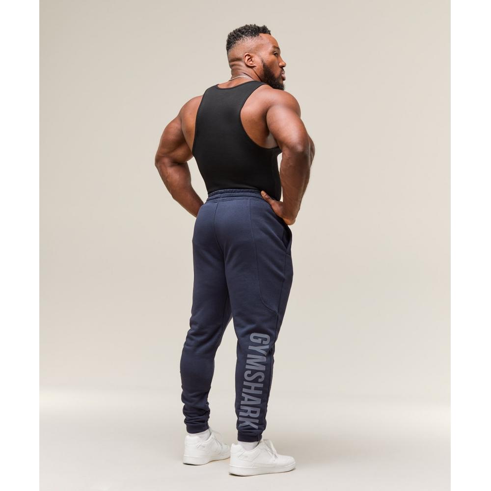 Gymshark Power Wordmark Joggers Heavy Blue A2c9c Uctn