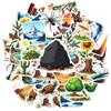 35pcs-100pcs Cartoon Nature Decals Playful Exploration Explorer Stickers Nature Stickers For Laptop Guitar
