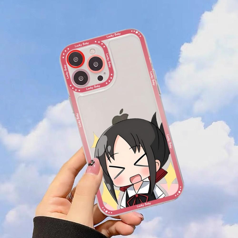 Чехол для телефона Kaguya Sama Love is War для iPhone 15 11 12 13 14 Mini Pro Max XR X XS, прозрачный чехол из ТПУ