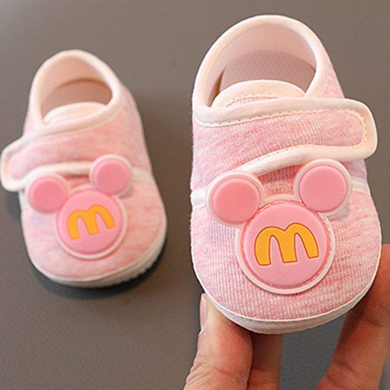 Весенне-осенние детские туфли для мальчиков и девочек 0-1 год, обувь для малышей 3-6-12 месяцев, детская обувь с застежкой-липучкой