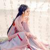 Hanfu qiz Xitoycha uslubdagi mato yozgi ko'ylak Qadimgi Tang kostyumi super peri kostyumi kichkina qizaloq suv parisi malika yubkasi ichki kiyim