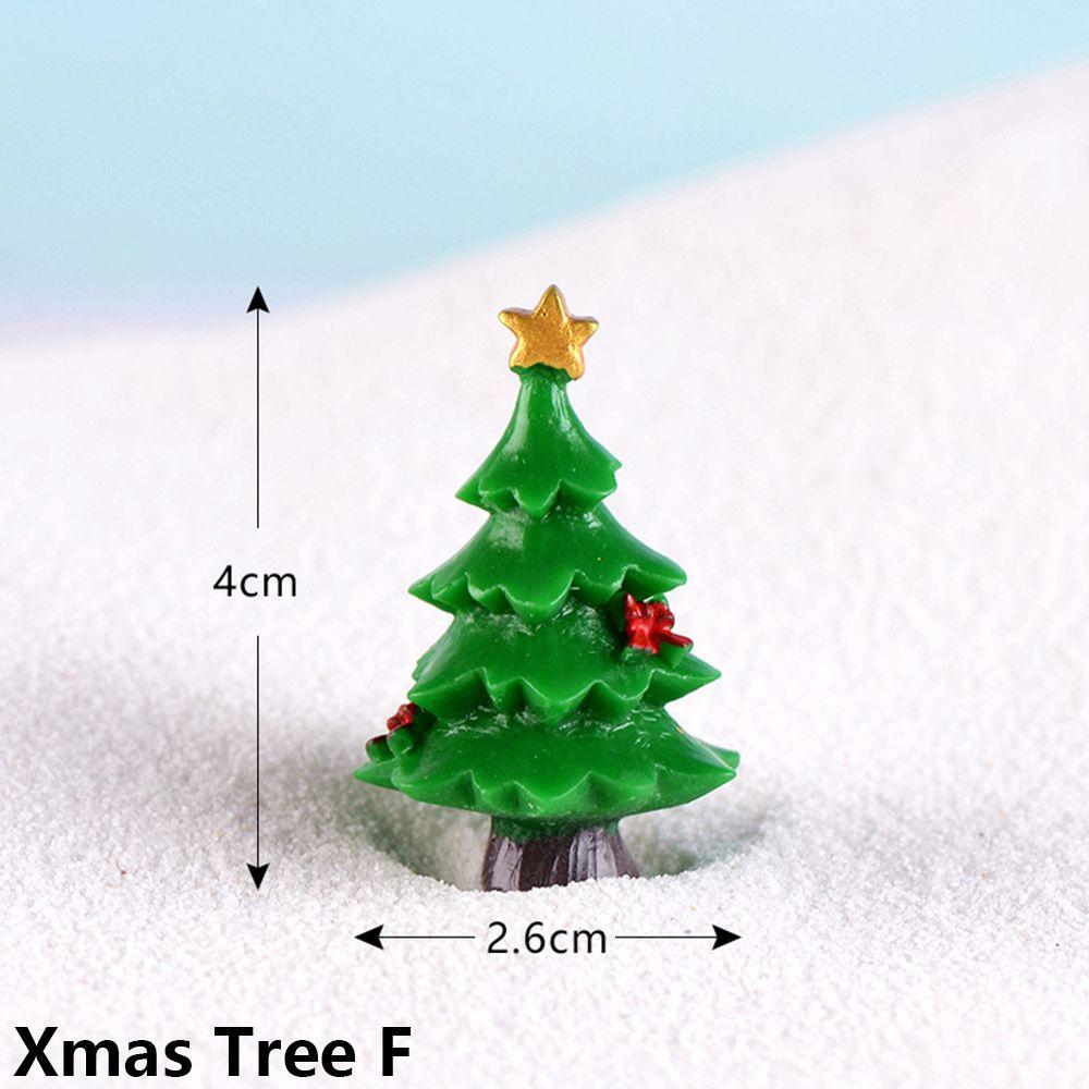 Doll House Fairy Garden Home Decor Xmas Tree Figurines Miniature Plant Christmas Decorations