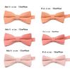 New Color Light Green Pink Peach Solid Cotton Parent-Child Bowtie Sets Kids Pet Men Women Butterfly Daily Cravat Gift Accessory