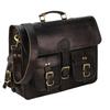 Сумка для ноутбука в стиле ретро из натуральной козьей черной кожи, портфель через плечо