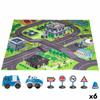 Игровой коврик Speed & Go Аксессуары Автомобили Дорожная ткань Пластик (6 единиц)