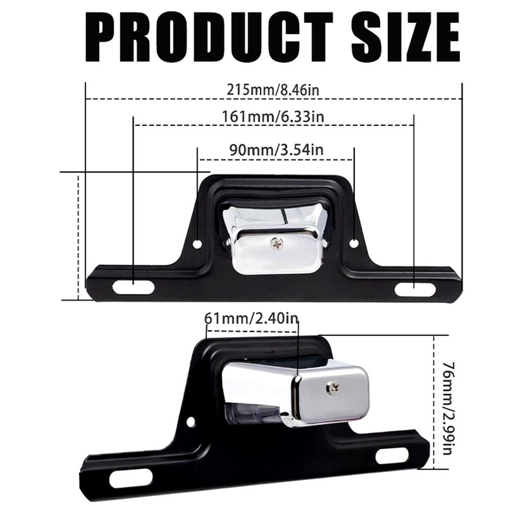 Хромированный светодиодный кронштейн для освещения номерного знака для UTV ATV прицепа RV лодки