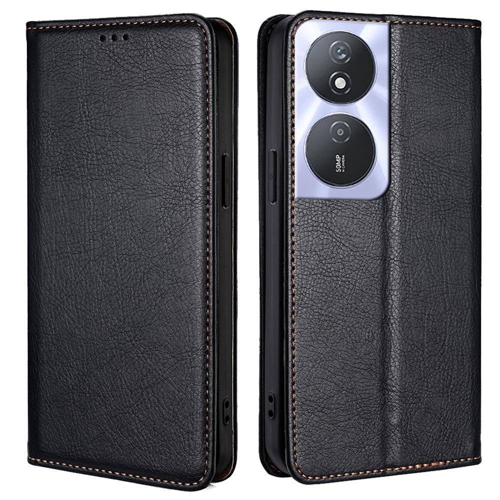Solid Color Case for Honor Play 50 Plus 5G/Play 8T 5G/X7b 4G/90 Smart Cover Folio Flip PU Leather Phone Protector