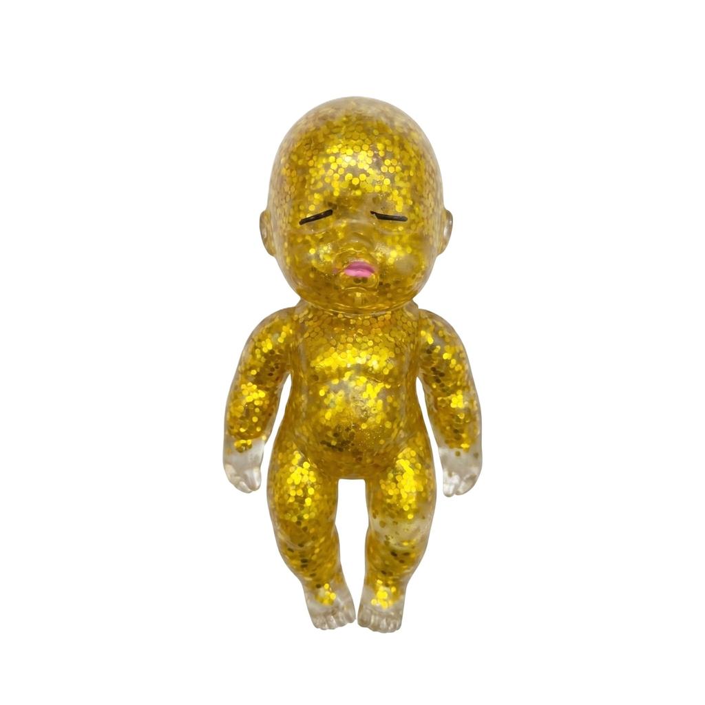 Сенсорная игрушка для снятия стресса, сжимаемая кукла, наполненная блестками, для терапии рук и снижения тревожности, прочный гибкий материал