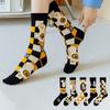 Funny Socks for Men Women Fun Cozy Crazy Novelty Fashion Breathable Printed Cotton Boot Socks