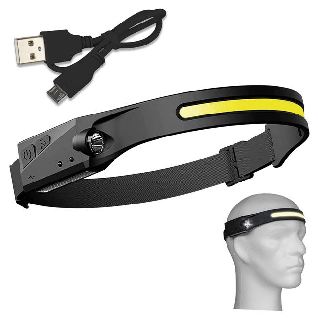 Rechargeable Led 2-In-1 Headlamp - 4 Modes, Adjustable Strap