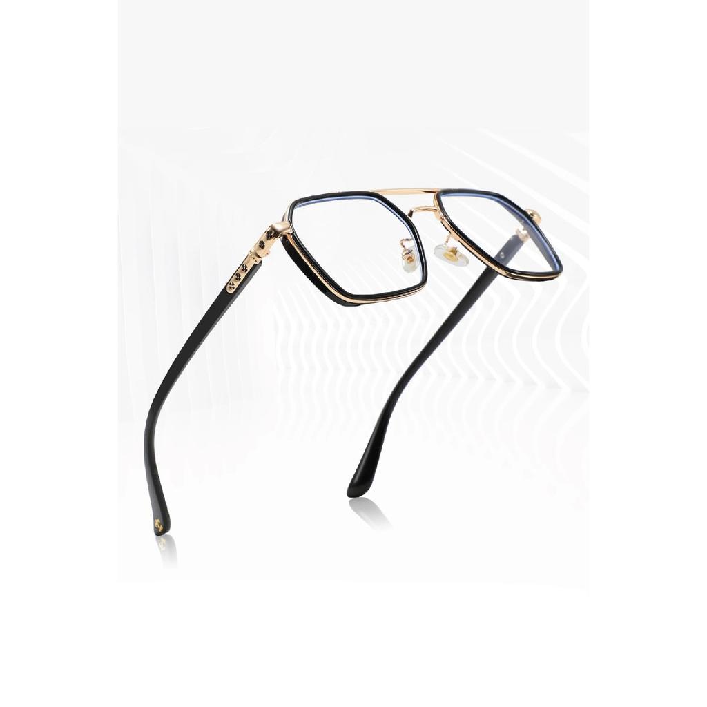 Защитные очки синего цвета с золотистыми деталями синего цвета / очки Ren