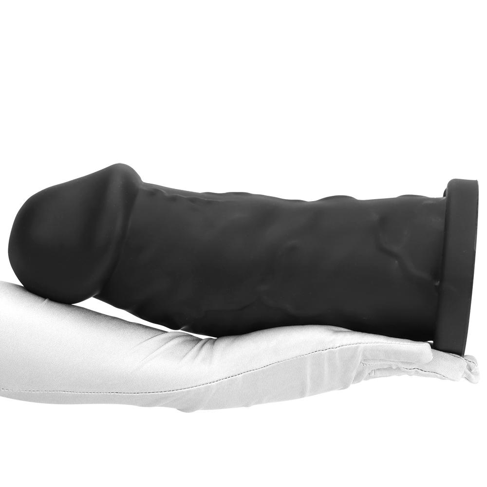 Силиконовый очень большой черный фаллоимитатор Анальная пробка Фистинг Секс-игрушка Мастурбатор Большой член Реалистичный пенис Ремень на члене