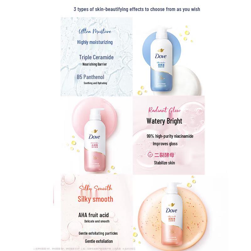Dove Набор Гель для душа Сладкое молоко и Восстанавливающий шампунь