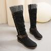 Large Size Autumn and Winter New Thick Heel Side Zipper High Women's Boots