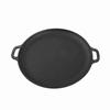 Чугунная круглая сковорода с двойными ручками-петлями, толстая сковорода с антипригарным покрытием, многоцелевое назначение