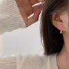 Женские серьги-капли из металла 925 пробы, двусторонние