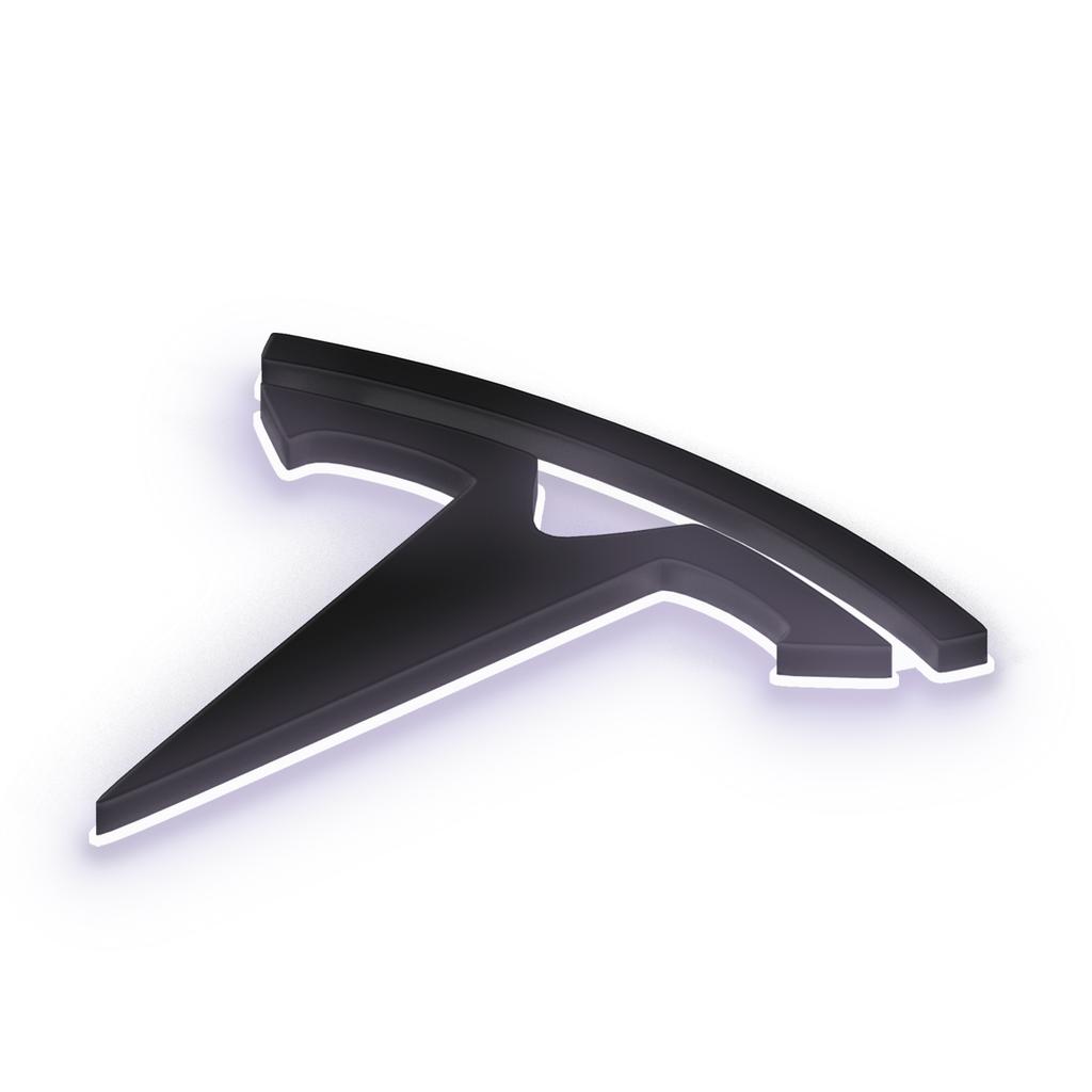 Светодиодный значок багажника AMH1 с подсветкой для Tesla Model 3/Y/X/S, Два режима: подсветка салона или стоп-сигнал