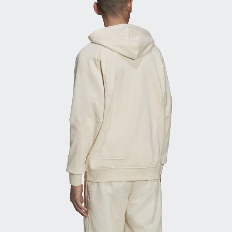 Adidas Оригинальный пуловер с логотипом трилистника, толстовка с капюшоном и длинными рукавами, мужские топы, бежевый HF5677