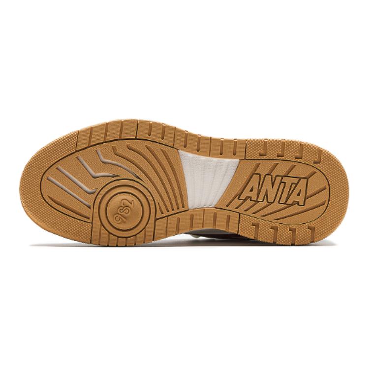 Anta Удобные Нескользящие Низкие Детские Кеды для Скейтборда Детские Кроссовки Белый Серый Красный 312418010R-1