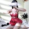 Sex underwear women's sexy milk leakage nightdress lace miniskirt perspective passion backless perspective pajamas