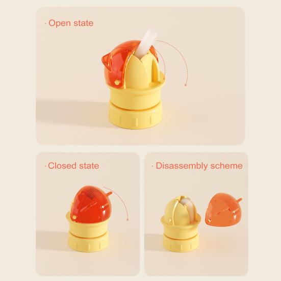 Многоразовая крышка для бутылки с водой с соломинкой, пылезащитный чехол, защищающий от удушья, портативный аксессуар для питья с соломинкой для детей