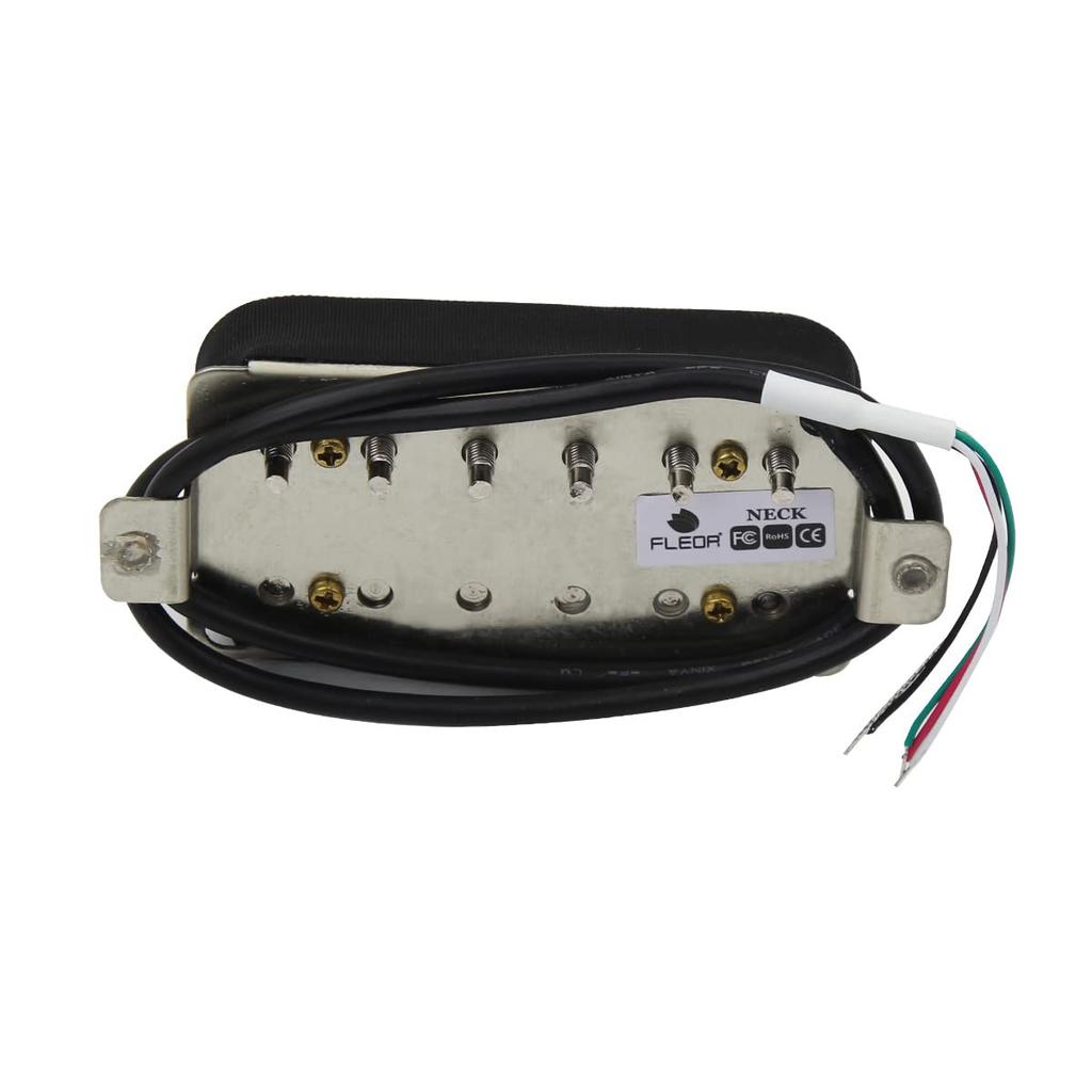 FLEOR Alnico 2 Звукосниматели-хамбакеры HBA2 для электрогитары, хамбакеры для грифа и бриджа, набор кремового и черного цветов, +