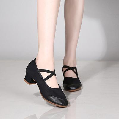 Низкие туфли-лодочки для женщин Импортная торговля Новые мягкие подошвы однотонные кожаные ботильоны с перекрещивающимися ремешками для женщин на низком каблуке