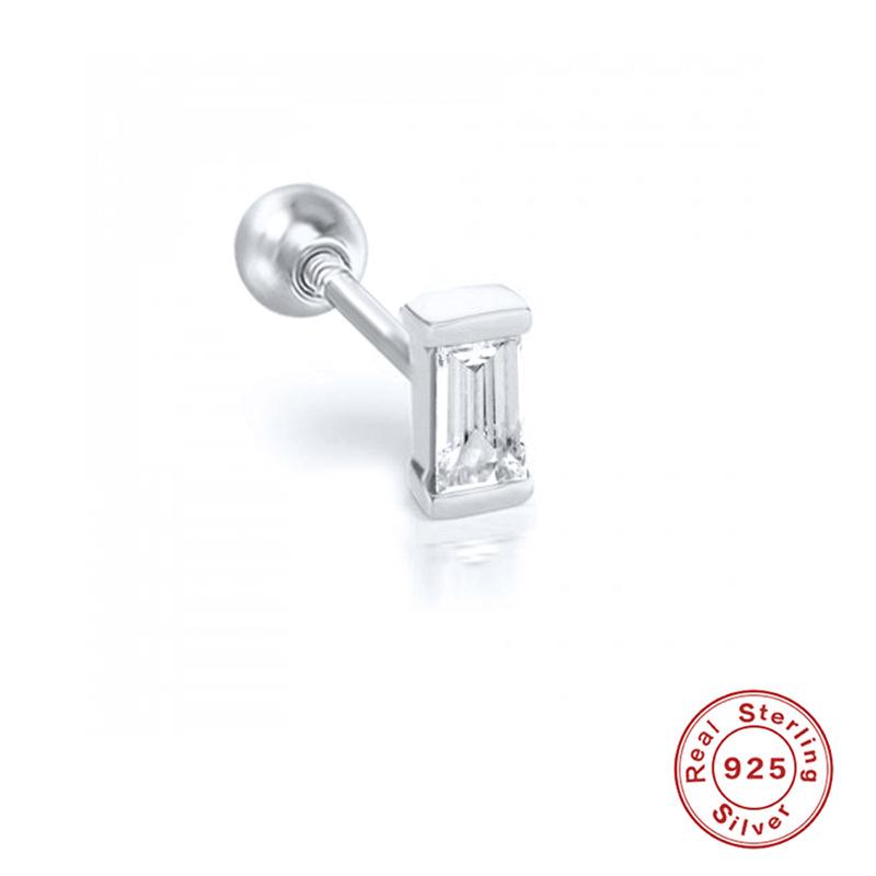 Серьги-гвоздики для пирсинга из стерлингового серебра S925, серьги-гвоздики для пирсинга, серьги-гвоздики для пирсинга, серьги-гвоздики для пирсинга из циркония, серьги-гвоздики в виде цветка, снежинки, змеи, платина