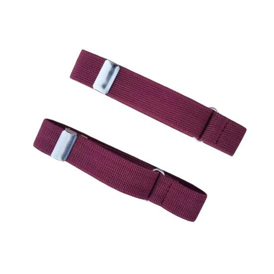 1 Pair Unisex Armband Adjustable 2CM Width Solid Contrast Leg Strap Elastic Shirt Sleeve Holder Arm Cuffs Bands Party Daily Clothing Accessories