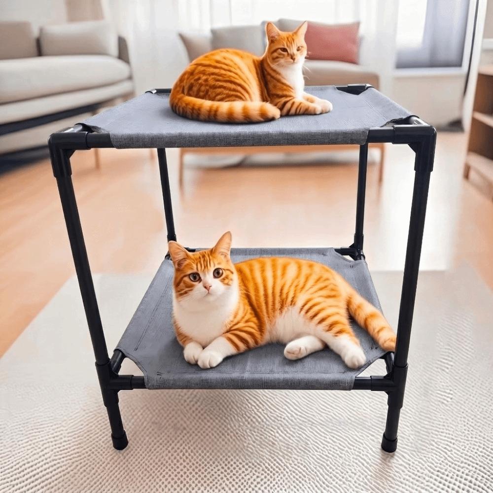 Moisture-Proof Elevated Pet Bed Removable Pet Cot Bed Sturdy Frame Pet Camp Bed Indoor Use