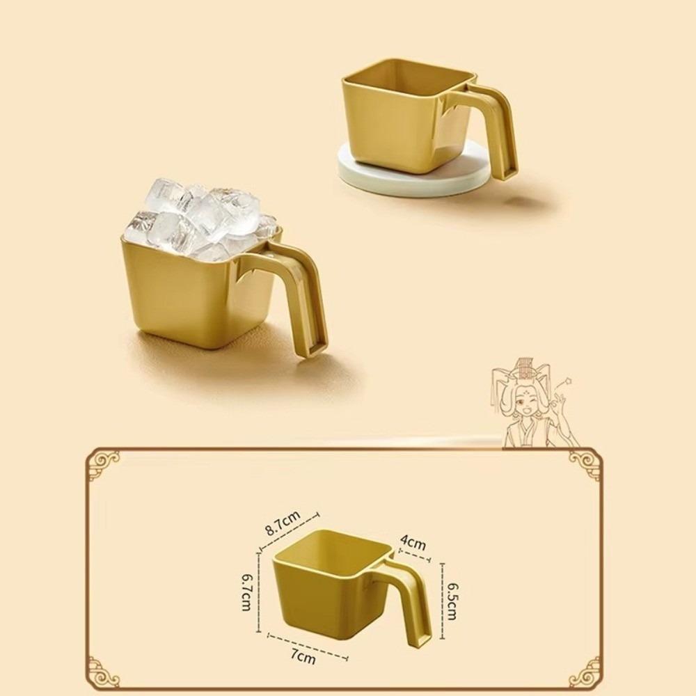 Plastic Ice Scoop Square Measuring Cup Portable Ice Shovel Gadget Kitchen Utensil