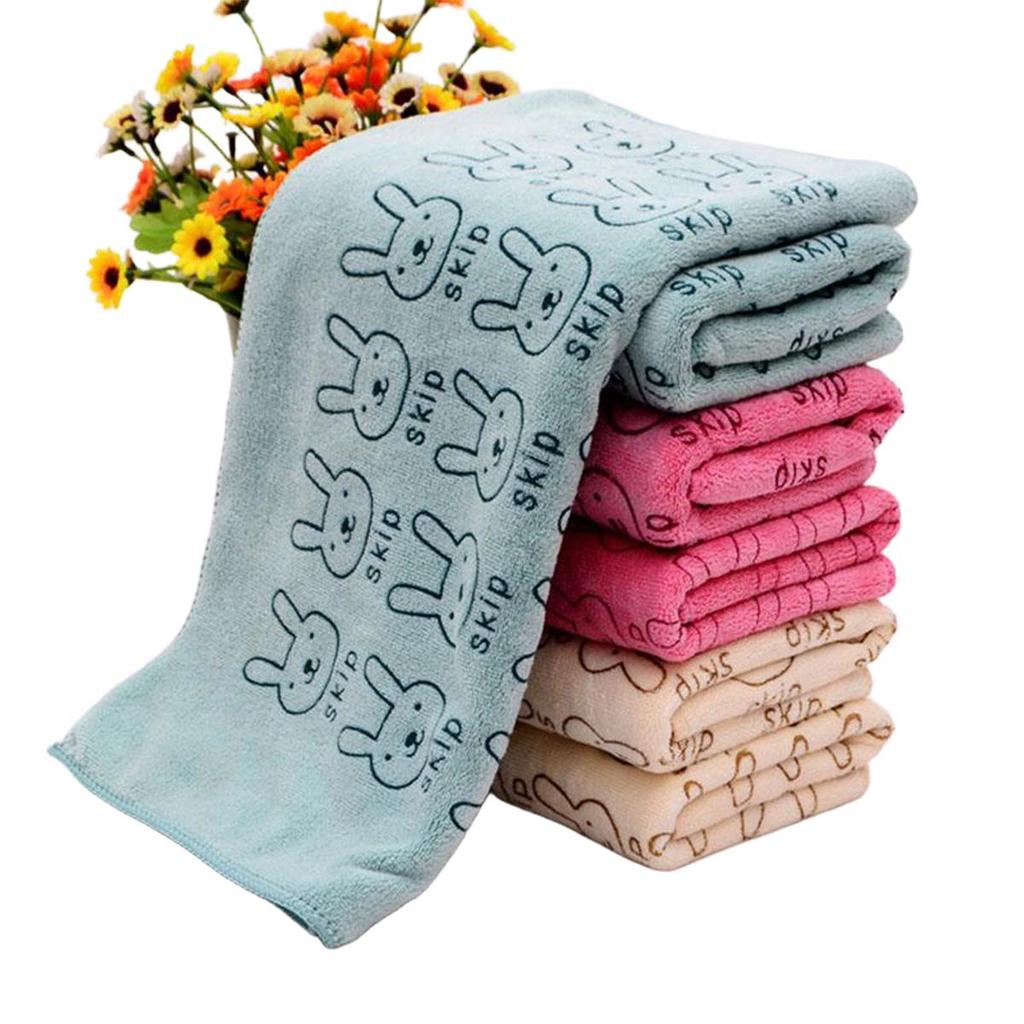 Absorbent Microfiber Towel Bathroom Drying Washcloth Cute Rabbit Hand Face Towel