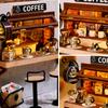 Spilay 124 Миниатюрный кукольный домик DIY Набор Свет для начинающих,-День рождения, Праздник, Рождественский подарок (QT048) (Время кофе) Возраст 14 лет и старше