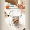 Stainless Steel Trash Bag Holder With External Pressure Ring Easy Bag Installation For Kitchen Home Waste Disposal