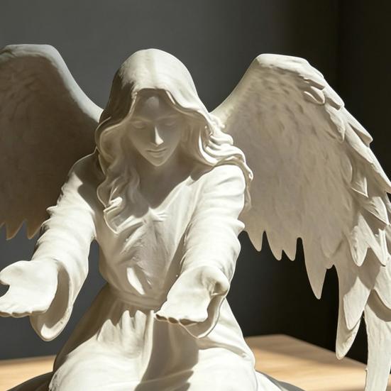 Ангел Держатель для ручек на стол 3D-печатная статуэтка ангела Стенд для демонстрации карандашей Декоративный органайзер для дома Офиса Спальни Гостиной Настольный декор