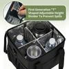 Water Resistant Nylon Beverages Bag Adjustable Compartments Foldable Portable Multiple Carry